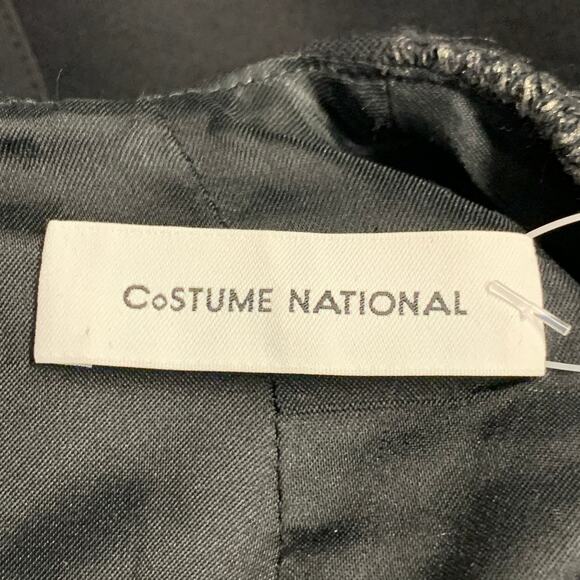 CoSTUME NATIONAL Size XS Black Silver Viscose Blend Two Tone Shift Dress - Picture 5 of 7